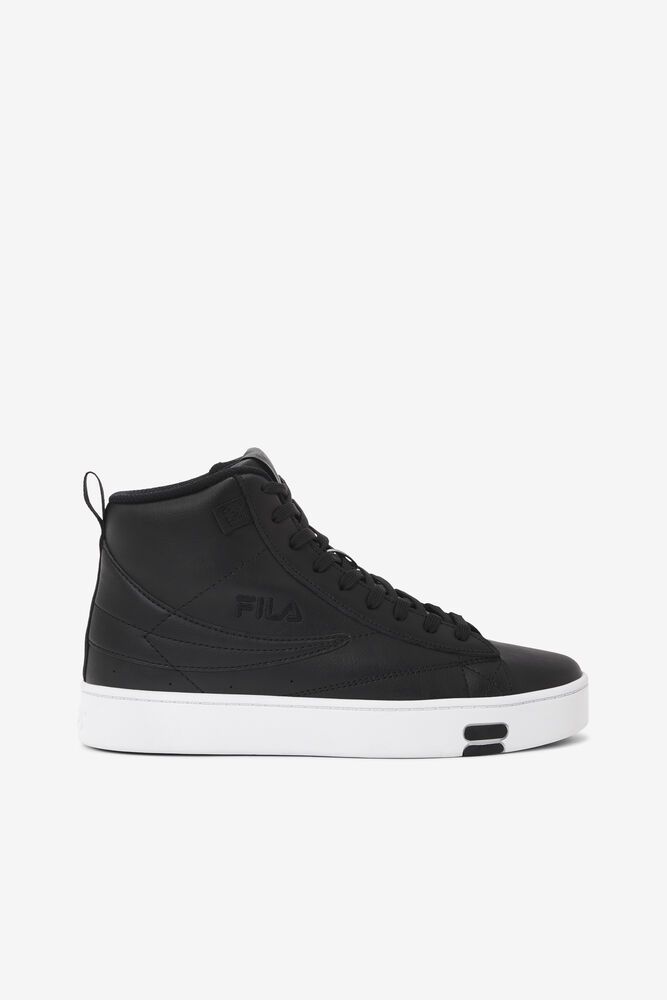 Fila Gennaio Black/White Sneakers Womens - NZ 59014-BVEW